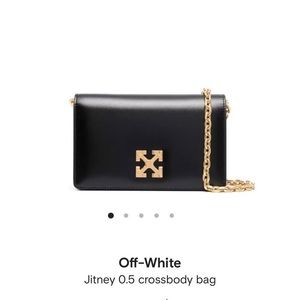 (brand New) Off-White Jitney wallet on chain in Black